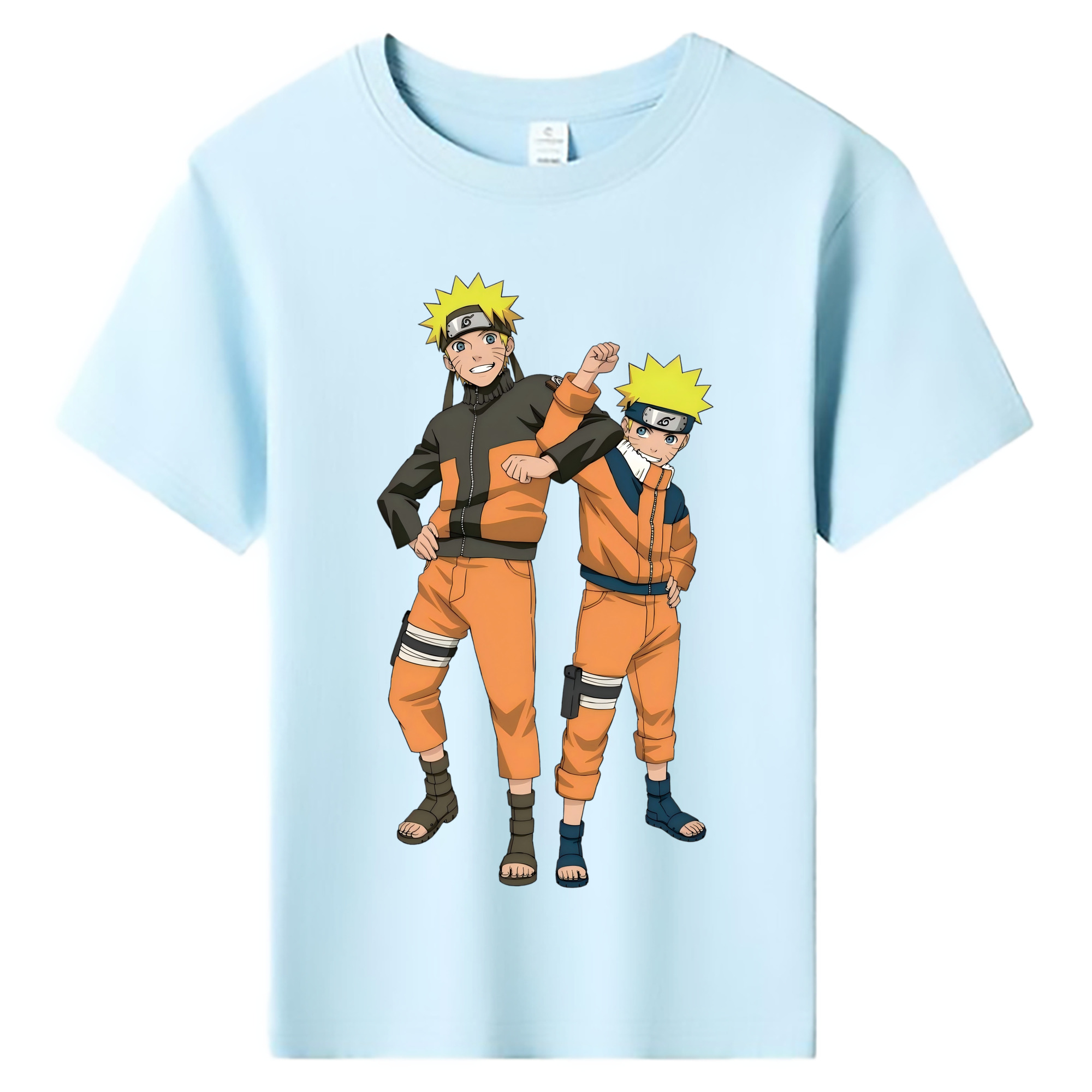 （画像用） NARUTO -ナルト- うずまき ナルト Uzumaki Naruto 綿100％キッズTシャツ（フロントプリント）